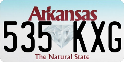 AR license plate 535KXG