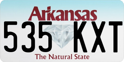 AR license plate 535KXT