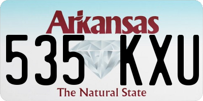 AR license plate 535KXU