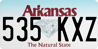 AR license plate 535KXZ