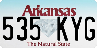 AR license plate 535KYG