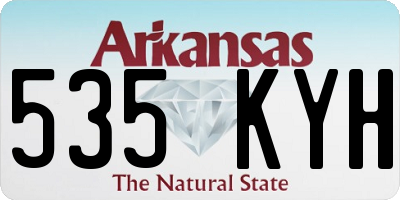 AR license plate 535KYH