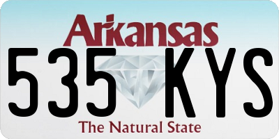 AR license plate 535KYS