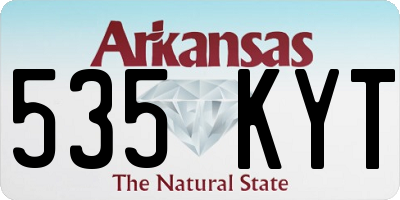 AR license plate 535KYT