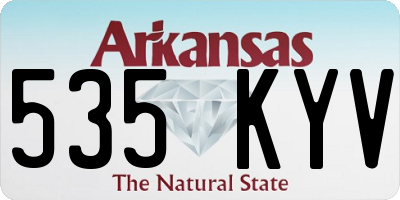 AR license plate 535KYV