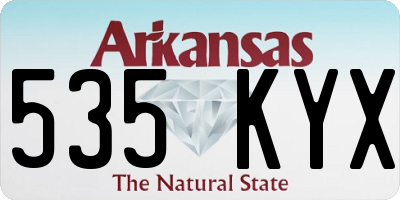 AR license plate 535KYX