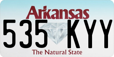 AR license plate 535KYY