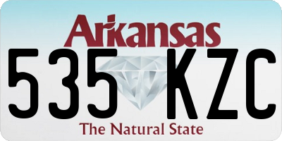 AR license plate 535KZC
