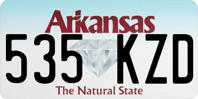 AR license plate 535KZD