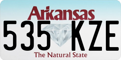 AR license plate 535KZE
