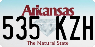 AR license plate 535KZH