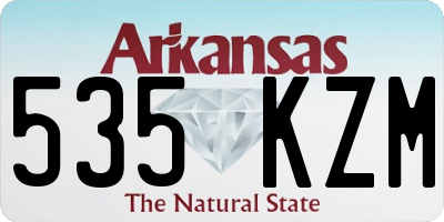 AR license plate 535KZM