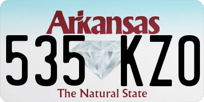 AR license plate 535KZO