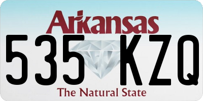 AR license plate 535KZQ
