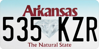 AR license plate 535KZR
