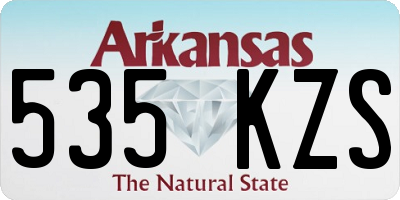 AR license plate 535KZS