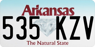AR license plate 535KZV