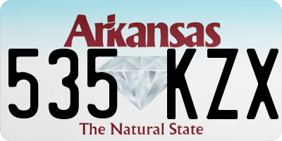 AR license plate 535KZX