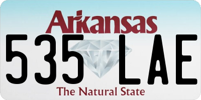AR license plate 535LAE