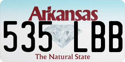 AR license plate 535LBB