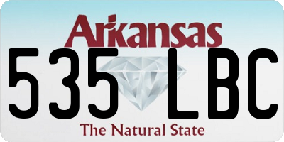 AR license plate 535LBC