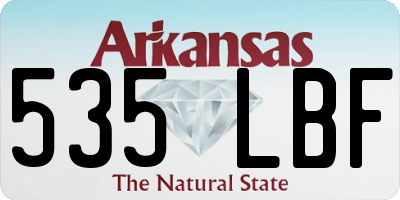 AR license plate 535LBF