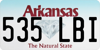 AR license plate 535LBI