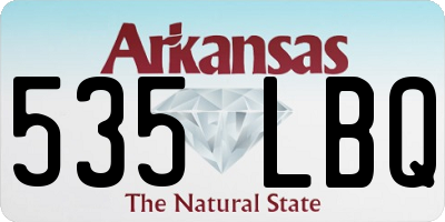 AR license plate 535LBQ