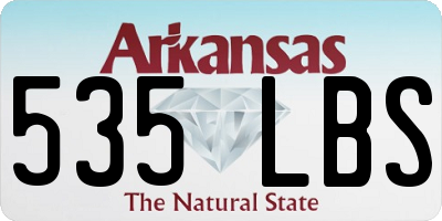 AR license plate 535LBS