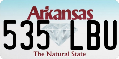 AR license plate 535LBU