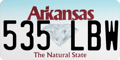 AR license plate 535LBW