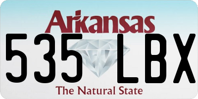 AR license plate 535LBX