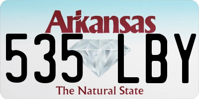 AR license plate 535LBY
