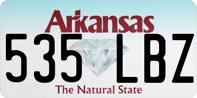 AR license plate 535LBZ