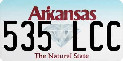 AR license plate 535LCC