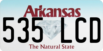 AR license plate 535LCD