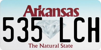 AR license plate 535LCH