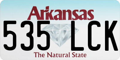 AR license plate 535LCK