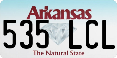 AR license plate 535LCL