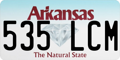 AR license plate 535LCM