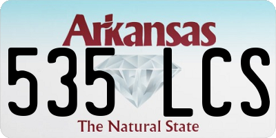 AR license plate 535LCS