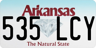 AR license plate 535LCY