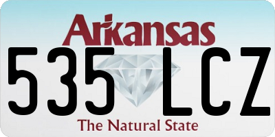 AR license plate 535LCZ