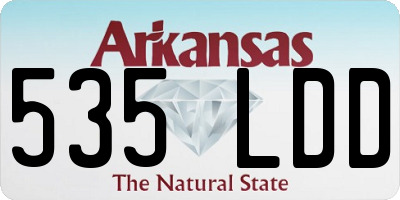 AR license plate 535LDD