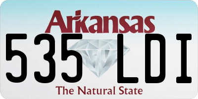 AR license plate 535LDI