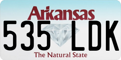 AR license plate 535LDK