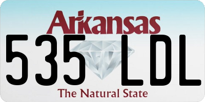 AR license plate 535LDL
