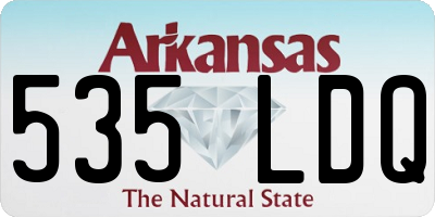 AR license plate 535LDQ