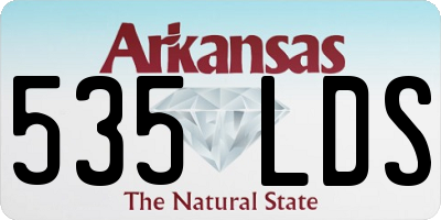 AR license plate 535LDS