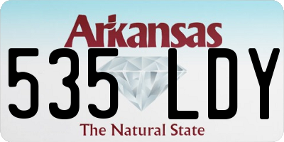 AR license plate 535LDY